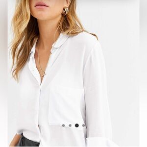 Elegant White Women's Blouse